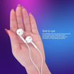 Picture of Fingers Soundreflex W5 Wired Earphones (Powerful Neodymium Drivers, Powerful Bass, Sturdy Cable and in-Built Mic)- White - in Ear - FINGERS EARPHONE SOUNDREFLEX W5