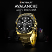 Fire-Boltt Avalanche Luxury Watch, Bluetooth Calling Smart Watch with 1.28” HD Display, 2 Button Pushers, Voice Assistance, Multiple Sports Modes, Health Suite, IP67 Resistance (Gold Black) - FB(SW)AVALANCHEBSW152 की तस्वीर