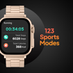 Fire-Boltt Gladiator 1.96" Biggest Display Luxury Stainless Steel Smart Watch with Bluetooth Calling, Voice Assistant &123 Sports Modes, 8 Unique UI Interactions, 24/7 Heart Rate Tracking (Rose Gold) - FB(SW)GLADIATORLUXEBSW072 की तस्वीर