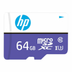 Picture of HP Micro SD Card 64GB with Adapter U3 (Write Speed 60MB/s & Read Speed 100 MB/s Records 4K UHD and Fill HD Video, Purple) - HP(MC)64GB-MX330