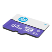 Picture of HP Micro SD Card 64GB with Adapter U3 (Write Speed 60MB/s & Read Speed 100 MB/s Records 4K UHD and Fill HD Video, Purple) - HP(MC)64GB-MX330