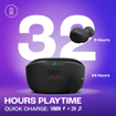 Picture of JBL Wave Buds in-Ear Wireless Earbuds (TWS) with Mic,App for Customized Extra Bass Eq,32 Hours Battery&Quick Charge,Ip54 Water&Dust Resistance,Ambient Aware&Talk-Thru,Google Fastpair (Black) - JBL(AP)WAVEBUDS