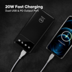 Wings Hyper Charge 10000mAh Power Bank,20W Powerbank Fast Charging,Dual Output Powerbank with Fast PD Output,Li-Polymer, Multi- Protection Powerbank for iPhone, Android & Other Devices, Made in India - WINGS(PB)HYPERCHARGER10000MAH की तस्वीर