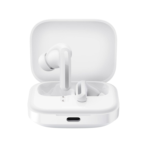 Picture of Redmi Buds 5 Truly Wireless Bluetooth in Ear Ear Buds (TWS) with Upto 46Db Hybrid Noise Cancellation,Dual-Mic Ai Call Enhancement,10Mins for 4Hours Fast Charging with Upto 38Hrs Playback|Fusion White - MI AIRPODES BUDS5 FUSIONWHITE