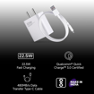 MI Xiaomi 22.5W Fast Charger with USB-C Cable, Quick Charge 3.0 Power Adapter Compatible with Redmi Note Series, Poco, Mi, Any Type C Devices - with Power Delivery (White) - MI CHARGER 22.5WCHARGER की तस्वीर