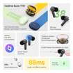 realme Buds T110 Bluetooth Truly Wireless in Ear Earbuds with mic, AI ENC for Calls, Google Fast Pair, 38 Hours Total Playback with Fast Charging and Low Latency Gaming Mode (Punk Black) - REALEM AIRPODS T110 POPWHITE की तस्वीर