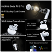 Picture of realme in Ear Buds Air 6 Pro with Dual Drivers(11Mm+6Mmtweeter),40 Hours Play Time,Fast Charge,50 Db ANC,Lhdc 5.0,55Ms Low Latency,360° Spatial Audio,Ip55 Dust&Water Resistant,Bt V5.3(Silver Blue) - REALME AIRPODES BUDS AIR6PRO SILVERBLUE