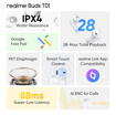 Picture of realme Buds T01 Truly Wireless in-Ear Earbuds with AI ENC for Calls, 13mm Dynamic Driver, Upto 28Hrs Battery, 88mm Latency, Bluetooth V5.4 & Google Fast Pair (White) - REALME BUDS T01 WHITE