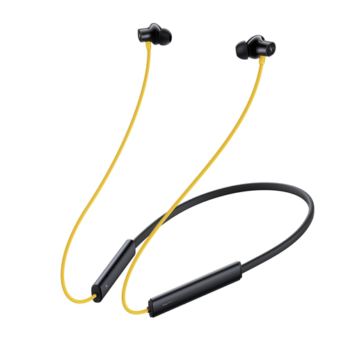 Picture of realme Buds Wireless 3 in-Ear Bluetooth Headphones,30dB ANC, Spatial Audio,13.6mm Dynamic Bass Driver,Upto 40 Hours Playback, Fast Charging, 45ms Low Latency for Gaming,Dual Device Connection (Yellow) - REALME NECKBAND BUDSWIRELESS3 YELLOW