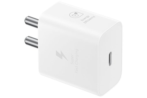 Picture of Samsung Original 25W Type-C Travel Adaptor Without Cable, White - SAMSUNG (CH)25WTYPECADAPERT2510WHITE