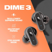 Skullcandy Dime 3 in-Ear Wireless Earbuds,Multipoint Pairing, 20 Hr Battery, Microphone, Works with iPhone Android and Bluetooth Devices - Black - SKULLCANDY AIRDOPES DIME3 की तस्वीर