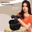 Picture of ZEBRONICS Zeb Jiggle Wireless Stereo Sound 13MM Driver 30h Battery Life Black - ZEBRONICS(AP)JIGGLE