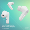 Zebronics Sound Bomb 7 Bluetooth TWS in Ear Earbuds with 40H Playtime, ENC Mic, Rapid Charge, Upto 50ms Gaming Mode, Flash Connect, Voice Assistant, Smooth Touch Control, BT v5.2, Type C (White) - ZEBRONICS(AP)SOUNDBOMB7 की तस्वीर