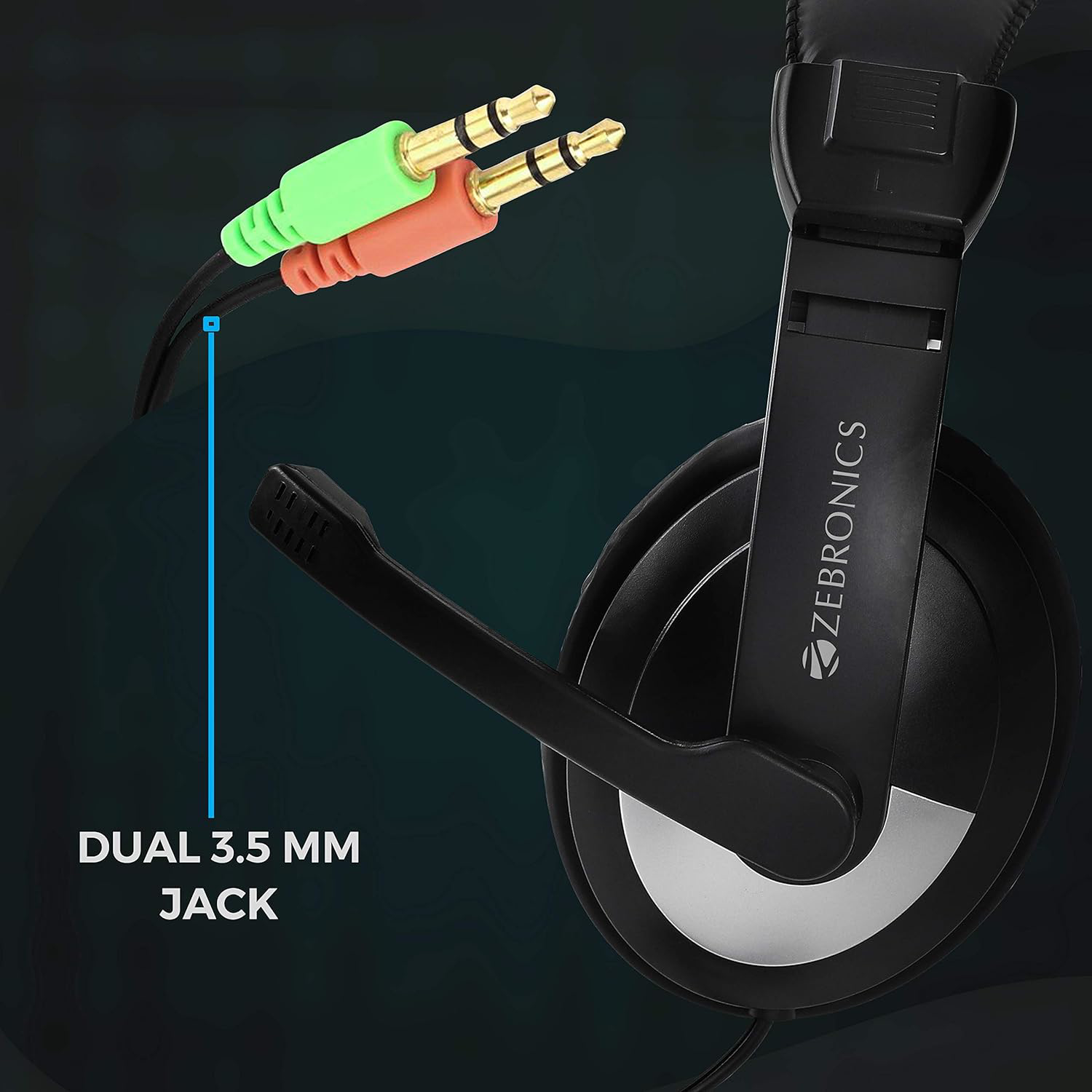 Welcome to MTechMart. ZEBRONICS Zeb-200HM Wired On Ear Headphone with ...