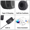 ZEBRONICS DUKE 2 Wireless Headphone, Supports Bluetooth, Dual Pairing, Deep Bass, up to 60h Battery Backup, AUX, Environmental Noise Cancellation, Gaming Mode, Now with Type C Charging (Black) - ZEBRONICSBLUETOOTHDUKE2 की तस्वीर