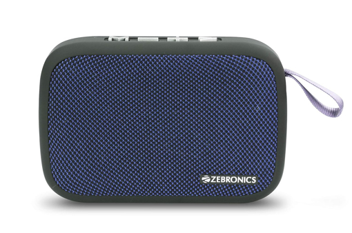 Picture of ZEBRONICS Zeb-Delight 3 Watt Wireless Bluetooth Portable Speaker (Blue) - ZEBRONICS(BTS)DELIGHT