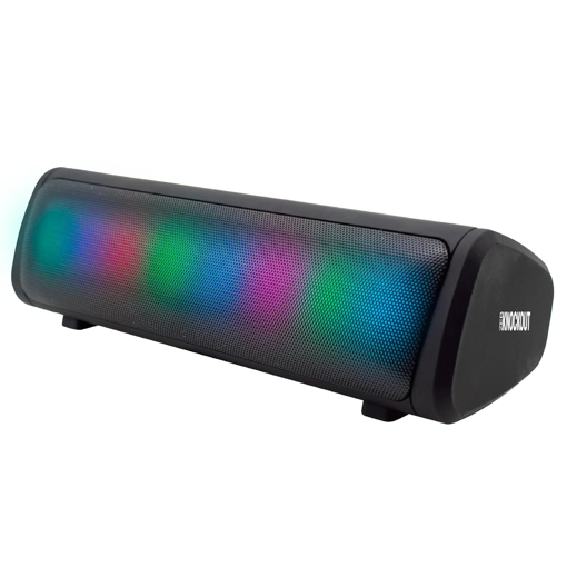 ZEBRONICS Knock Out Portable Bluetooth v5.3 Speaker with 10W Output, RGB LED Lights, TWS Function, up to 10h* Backup, USB, mSD, Passive Radiator (Black) - ZEBRONICS(BTS)KNOCKOUT की तस्वीर