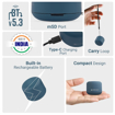 ZEBRONICS New Launch Pixie Portable Speaker, 5 Watts, Supports Bluetooth, TWS Function, mSD, Compact Design, Call Function, Carry Loop, Upto 7h Backup (Dark Blue) - ZEBRONICS(BTS)PIXIE की तस्वीर