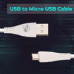 ZEBRONICS MU240 USB - Micro USB Cable, 18 Watts, Rapid Charging, Charge & Sync, 1 Meter (White) - ZEBRONICS(DC)MU240MICROCABLE की तस्वीर