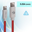 Picture of ZEBRONICS Tt65 Type C - Type C Cable, 65 Watts Pd, Rapid Charging, Charge & Sync, 1 Meter, Compatible With iPhone 15 | Samsung | Oneplus | Xiaomi | Realme | Oppo,Multicolor - ZEBRONICS(DC)TT65TYPECCABLE