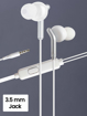 Picture of ZEBRONICS Zeb-Bro Wired Earphone (White) - ZEBRONICS(HS)BRO