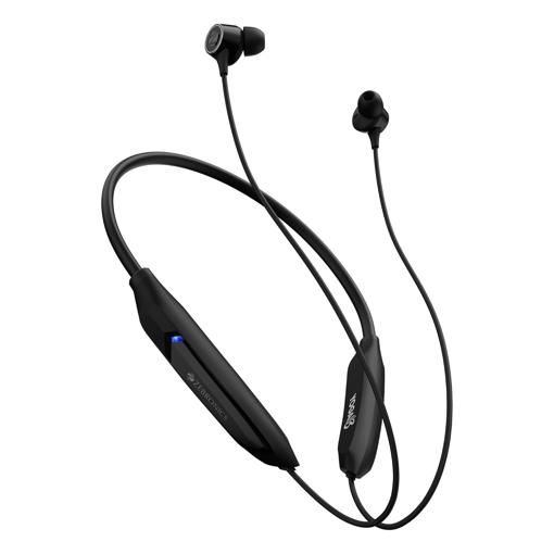 Picture of ZEBRONICS Yoga N3 with 46 Hours Backup,Bluetooth V5.2 Wireless Neckband,Enc Calling,Gaming Mode (Upto 50Ms),Voice Assistant,Dual Pairing,Splash Proof&Type C (Black),in-Ear - ZEBRONICS(NB)YOGAN3