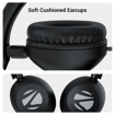 Zebronics Boom Wired Headphone, Over Ear, in-Line MIC, Foldable, 1.5 Meter Cable, for 3.5mm (Mobile | Tablet | Laptop | MAC), Soft Cushion, 40mm Drivers (Black) - ZEBRONICS  HEADPHONE BOOM की तस्वीर