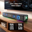 ZEBRONICS VITA BAR 150 Wireless Bluetooth Soundbar, 20W RMS, 2.0 Channel, Dual (52mm Driver & Passive Radiator), Upto 15 Hours Playback, Built in Battery, BTv5.3 | USB | mSD | AUX | FM | TWS, RGB LED - ZEBRONICS  SPEAKER VITABAR150 की तस्वीर