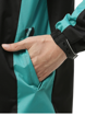 Picture of ZEEL BLACK & GREEN RAINSUIT  JS508