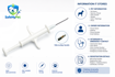 SafeMyPet RFID pet microchip injector with details of stored pet, owner, and veterinary registration information